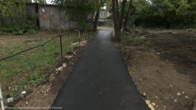 К новой рязанской школе проложили пешеходную дорожку